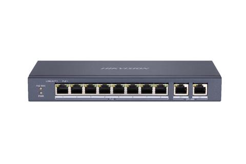 Hikvision DS-3E0310P-E/M network switch Unmanaged L2 Fast Ethernet (10/100) Power over Ethernet (PoE) Black