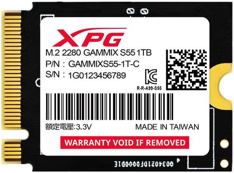 XPG SGAMMIXS55-1T-C internal solid state drive 1 TB M.2 PCI Express 4.0 NVMe 3D NAND