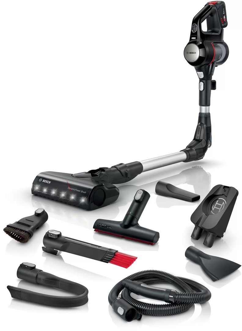 Bosch BCS711PET Stick Vacuum Battery Dry Bagless 0.3 L Black Red 3 Ah