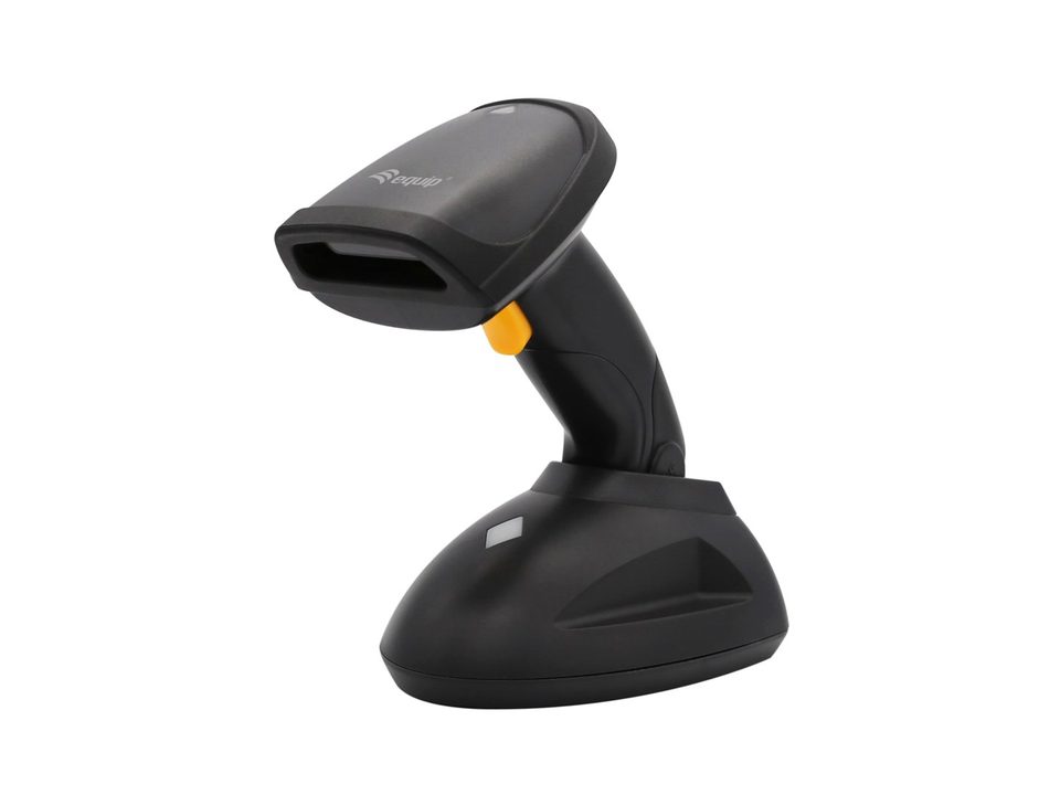 Equip 1D-Barcodescanner Laser Wireless/433MHz Halter Black