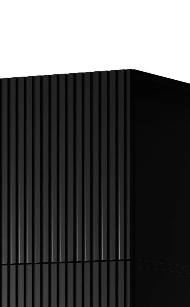 Wardrobe PAFOS 1D BASE 45x55 5x45 Black Matt
