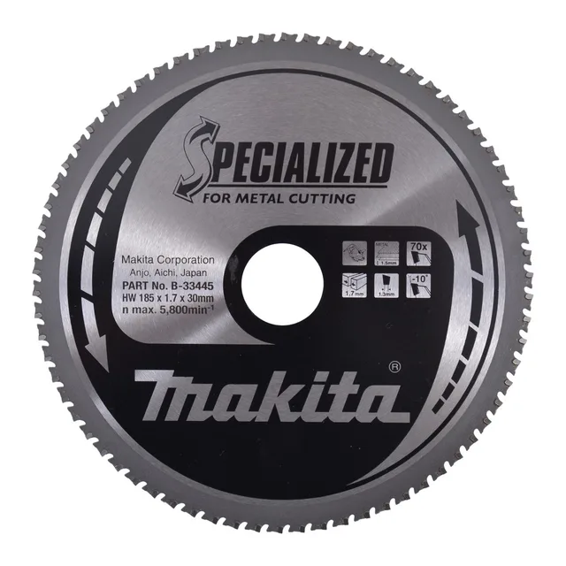 Makita Circular Saw Blade 185x30x70t Specialized
