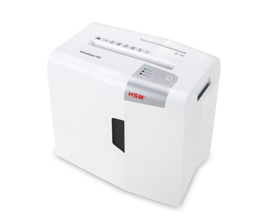 HSM Shredstar X5 Document Shredder 4.5 X 30 Mm Separate CD-Cutting Mechanism