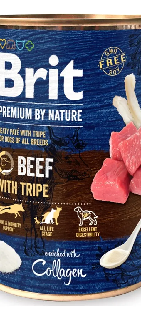 BRIT Premium By Nature Beef With Tripe - Wet Dog Food - 400 G