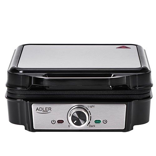 Adler AD 3083 Waffle Iron 4 Waffle 1800 W Black Silver