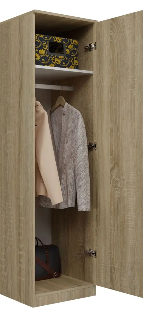 Topeshop SD-50 SON KPL Bedroom Wardrobe/Closet 5 Shelves 1 Door(S) Oak