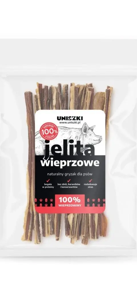 UNISZKI Pork Intestines – Dog Treat – 100 G