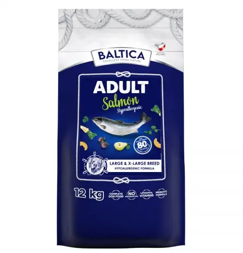 BALTICA Excellent Hypoallergenic Adult Large And X-Large Breeds Salmon - Dry Dog Food - 12kg