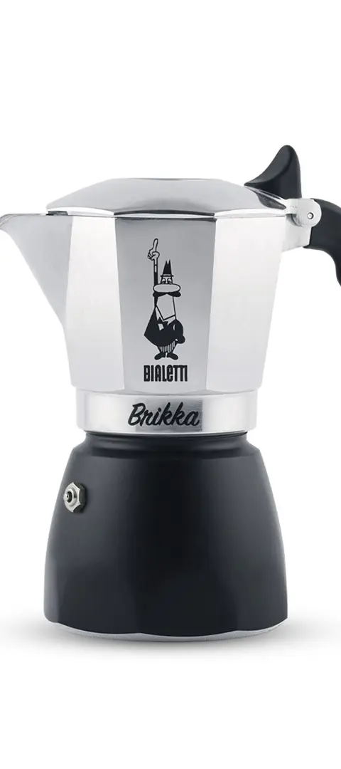 Bialetti Brikka Moka pot 0.1 L Black, Stainless steel