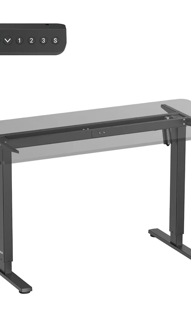 Ergo Office electric height adjustable desk, max height 1160mm, max - 80kg, without sit-stand desk top, black, ER-400 B
