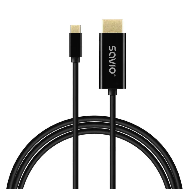 Savio CL-191 USB cable 2 m USB C Black