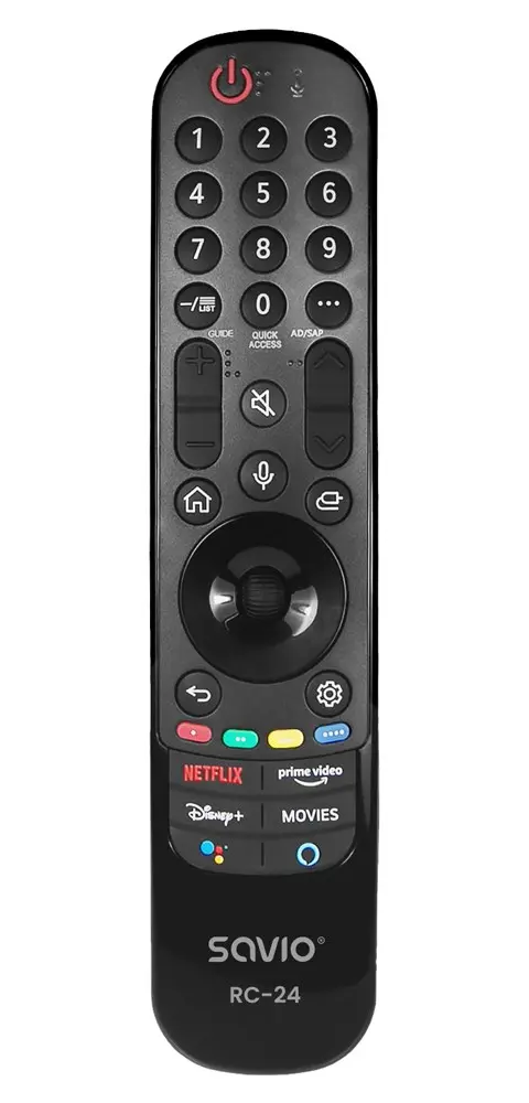 SAVIO RC-24 Universal/Replacement Remote For LG TV – SMART TV