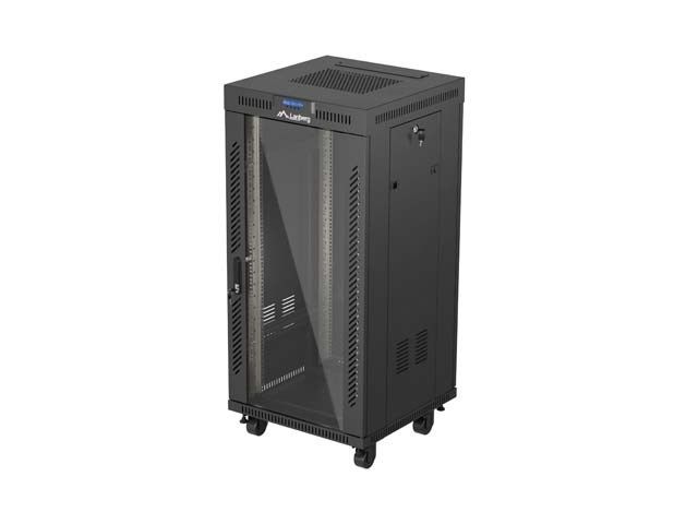 Lanberg FF01-6624-12BL rack cabinet 24U Freestanding rack Black