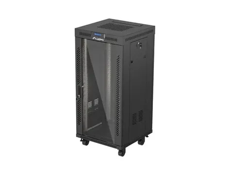 Lanberg FF01-6624-12BL rack cabinet 24U Freestanding rack Black