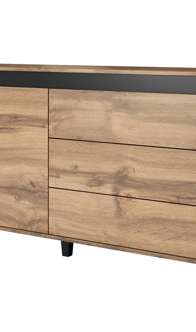 Cama Chest Of Drawers NORD Wotan Oak/Antracite