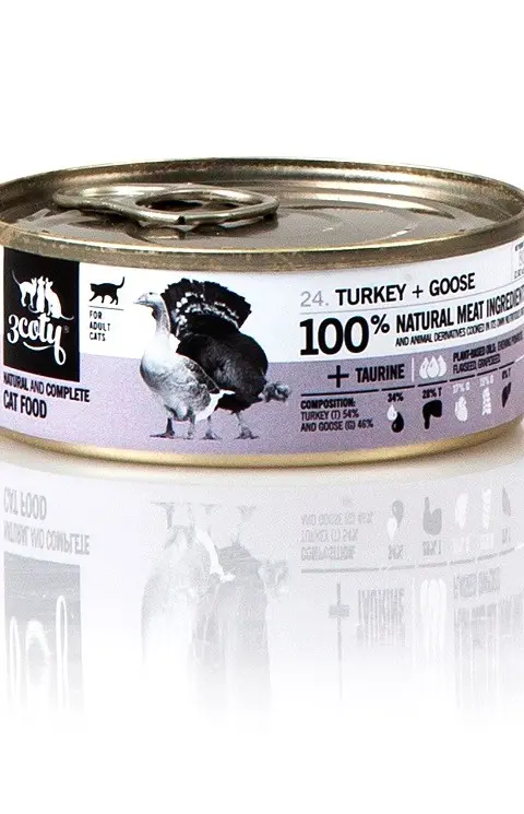 COTY Turkey With Goose - Wet Cat Food - 80g 3