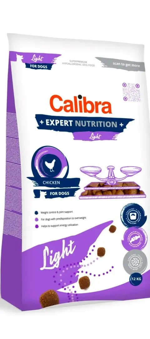 CALIBRA Dog Expert Nutrition Light - Dry Dog Food - 12kg