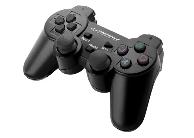 Esperanza EGG107K Gaming Controller Gamepad PC Playstation 3 Analogue / Digital USB 2.0 Black