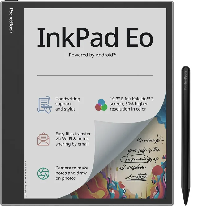 Ebook PocketBook InkPad Eo 10.3” E-Ink Kaleido 3 64GB WI-FI Mist Gray