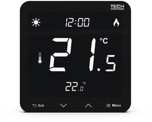 Wired Dual Thermostat ST-297z V3 Black