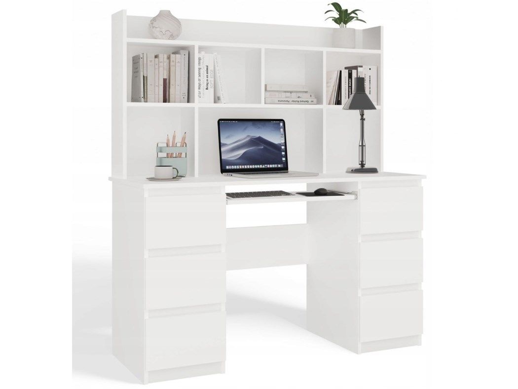 KUBA Desk Set Extension Piece White