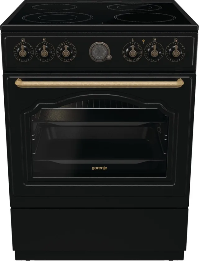 Gorenje GECS6B71CLB Freestanding cooker Electric Ceramic hob Black