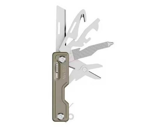 NexTool NE20100 10-In-1 Multi-Tool Knife Khaki