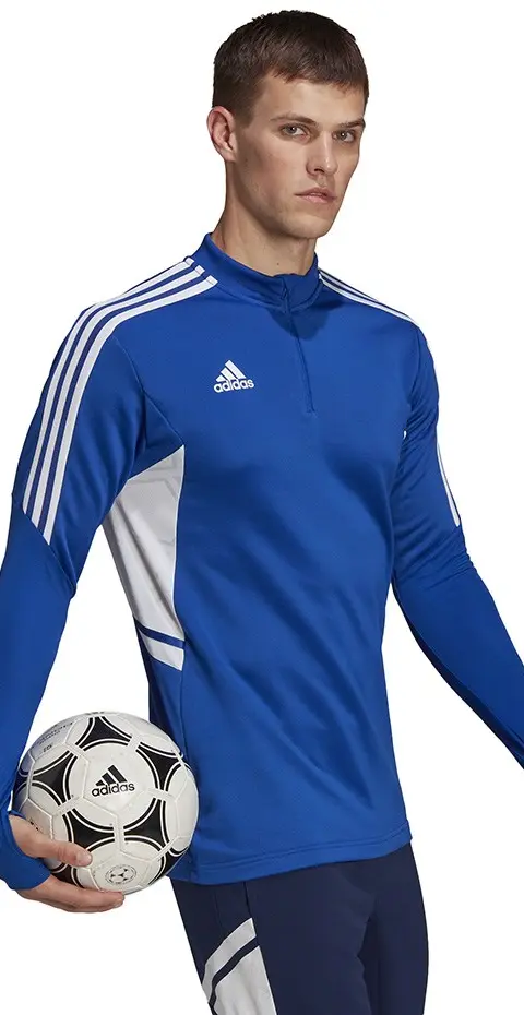 adidas Condivo 22 Training Men's Sweatshirt 1/2 zip blue-white HA6271