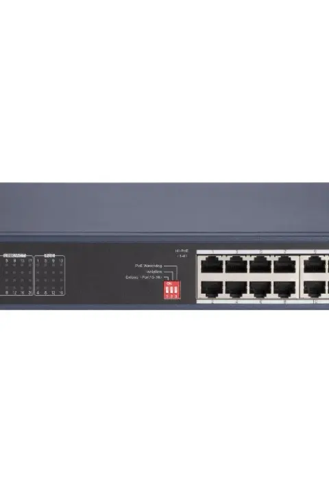 Hikvision DS-3E0520HP-E network switch Unmanaged Gigabit Ethernet (10/100/1000) Power over Ethernet (PoE) Blue