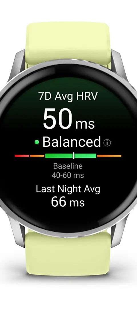 Garmin Venu 4 45mm Gray/Silver/Lemon Silicone Band