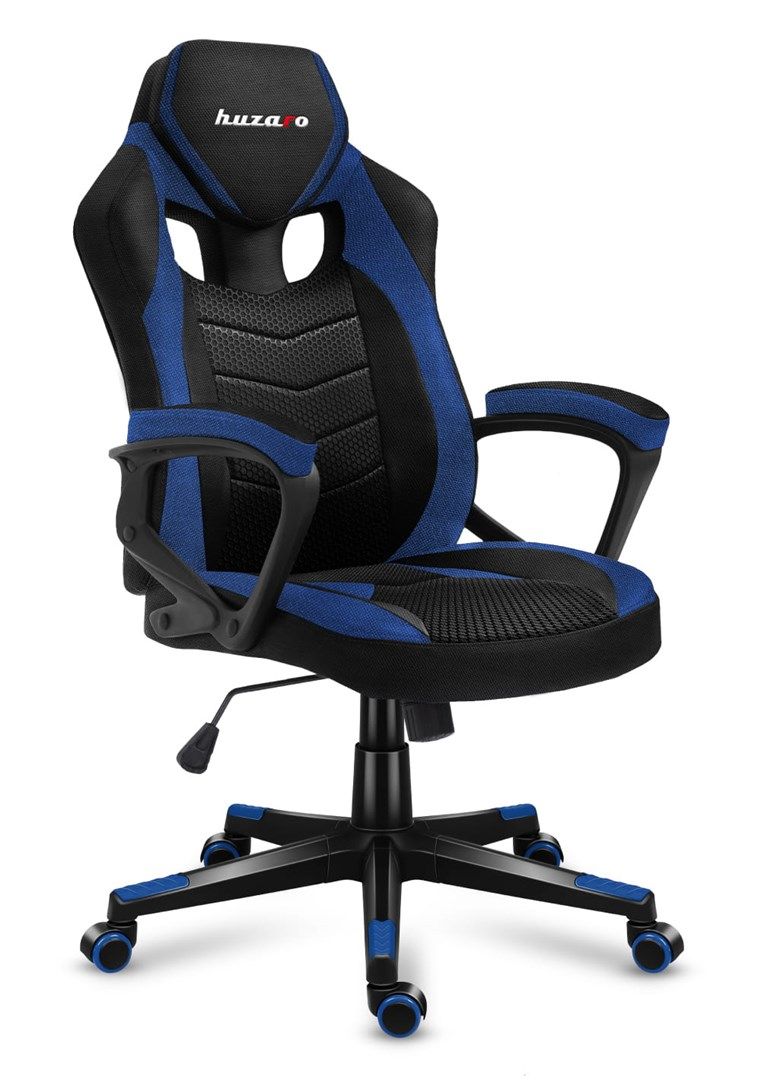 Huzaro FORCE 2.5 BLUE MESH Gaming Armchair Mesh Seat Black Blue
