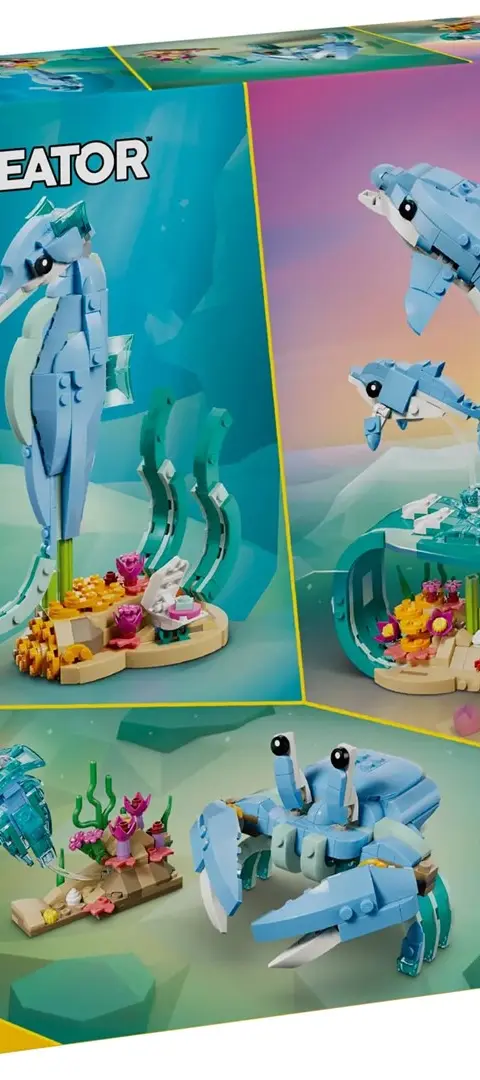 LEGO 31385 Creator 3-In-1 Meerestiere: Wunderschne Delfine