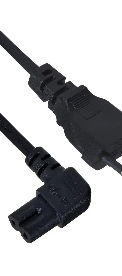 Savio CL-144 Power cable Black 3 m angled 2-pin IEC Type E (3.4 mm, 3.1 mm)