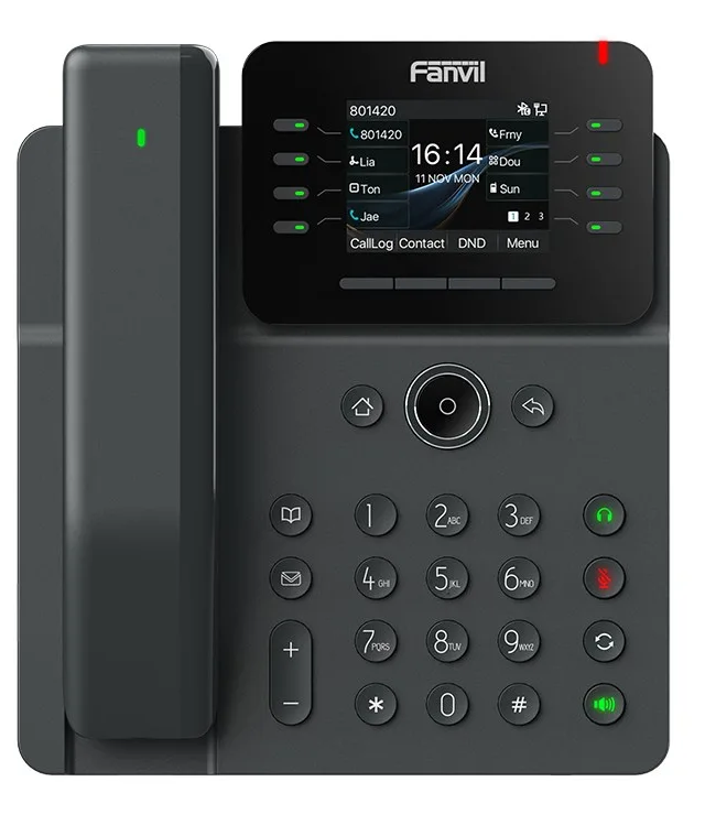 Fanvil V62 Pro, Medium-Level Dual Gigabit PoE IP Phone / SIP / POE / Gigabit / USB-Port