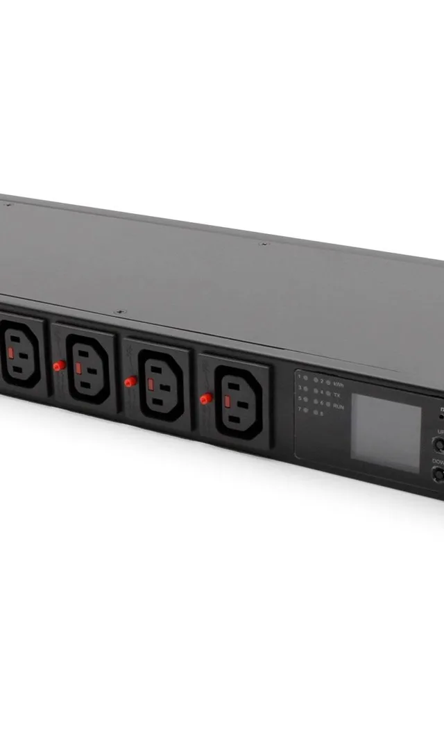 Listwa zasilająca SMART PDU 1U, gniazdo zasilające IEC320 C20 16A/250V, gniazda 8x C13, 16A