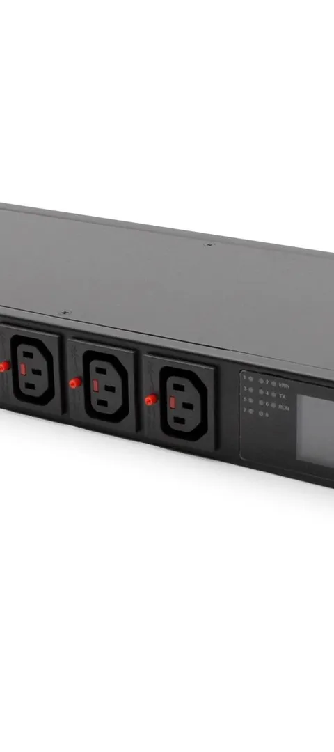 Listwa zasilająca SMART PDU 1U, gniazdo zasilające IEC320 C20 16A/250V, gniazda 8x C13, 16A