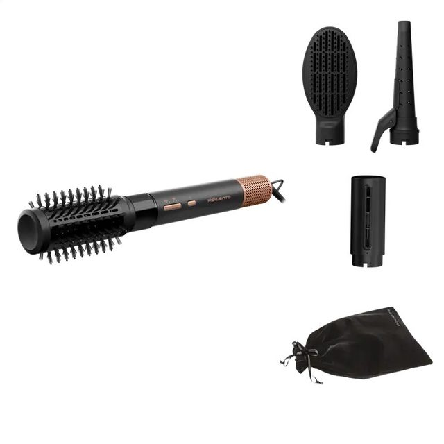 Rowenta Hair brush | Air Shape UB9820E0 | Ion conditioning | Number of heating levels 3 | 1300 W | Black