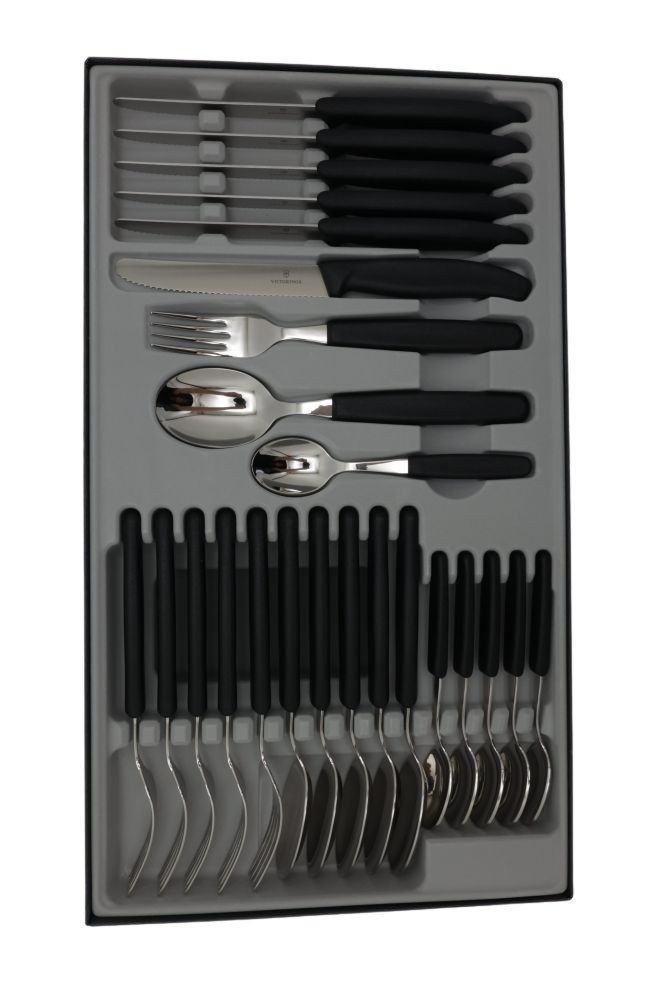 V-6.78 33.24 Swiss Classic 24-Tlg. Besteck Set, Black