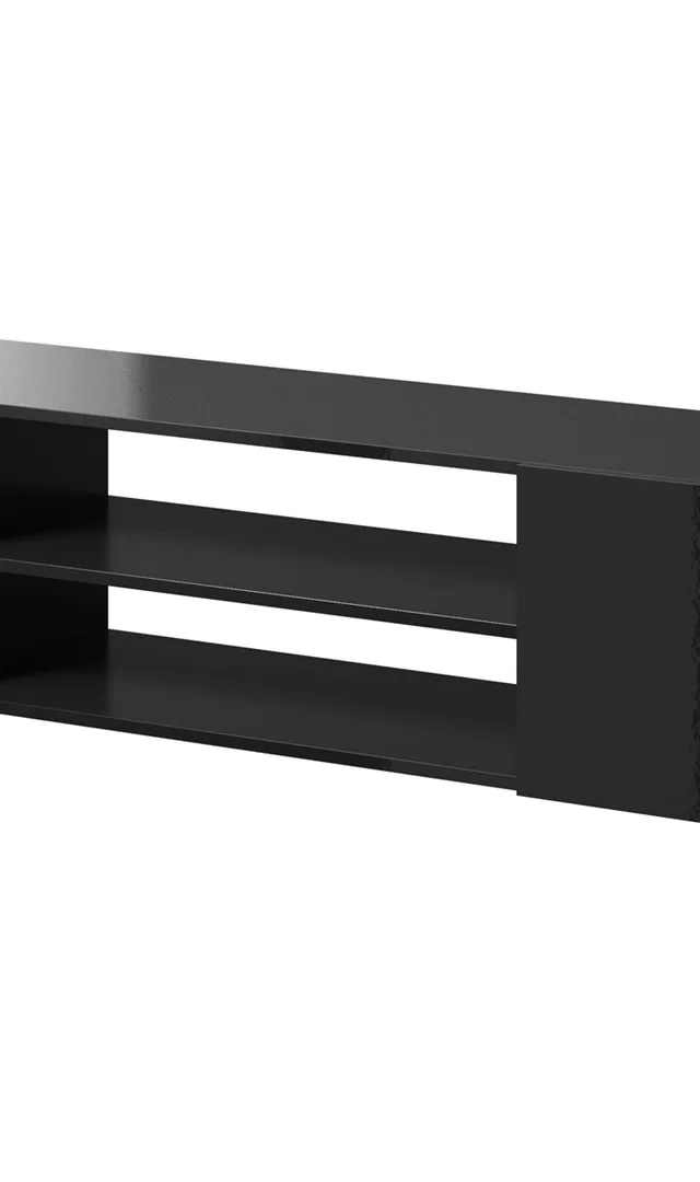 RTV Cabinet SLIDE 200K 200x40x37 Cm All In Gloss Black