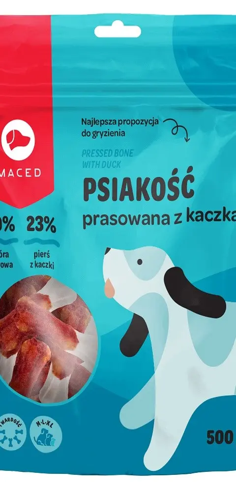 MACED Pressed Bone With Duck - Dog Chew - 500g