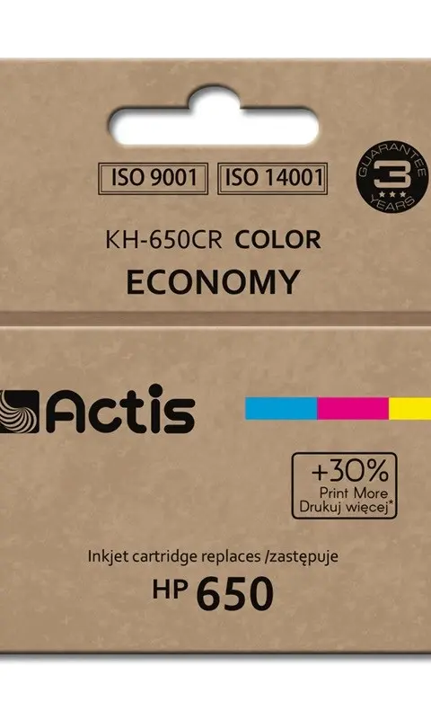 Actis KH-650CR ink (replacement for HP 650 CZ102AE; Standard; 9 ml; color)