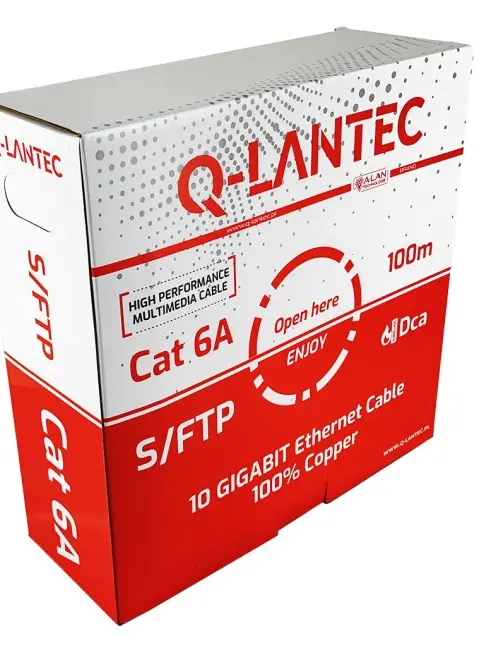 Q-LANTEC S/FTP Cat.6A Network Cable Twisted Pair LSOH