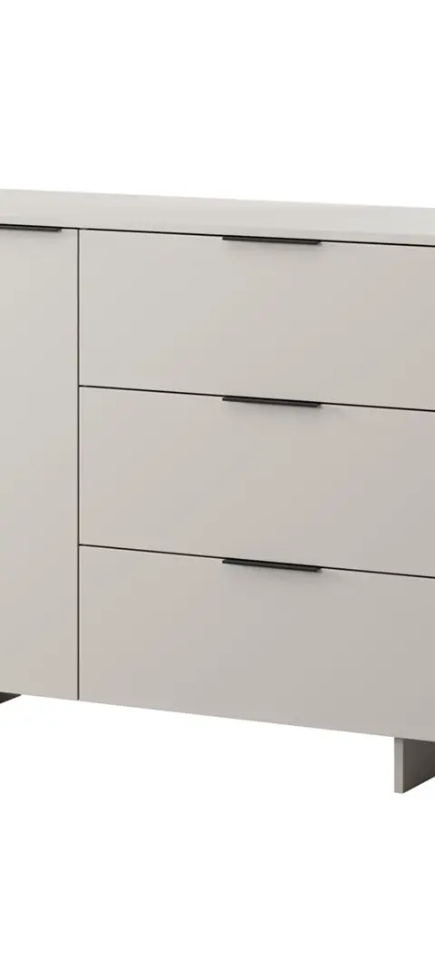 Cama 1D3S ALMA Chest Of Drawers 120x41.5xH90 Cashmere