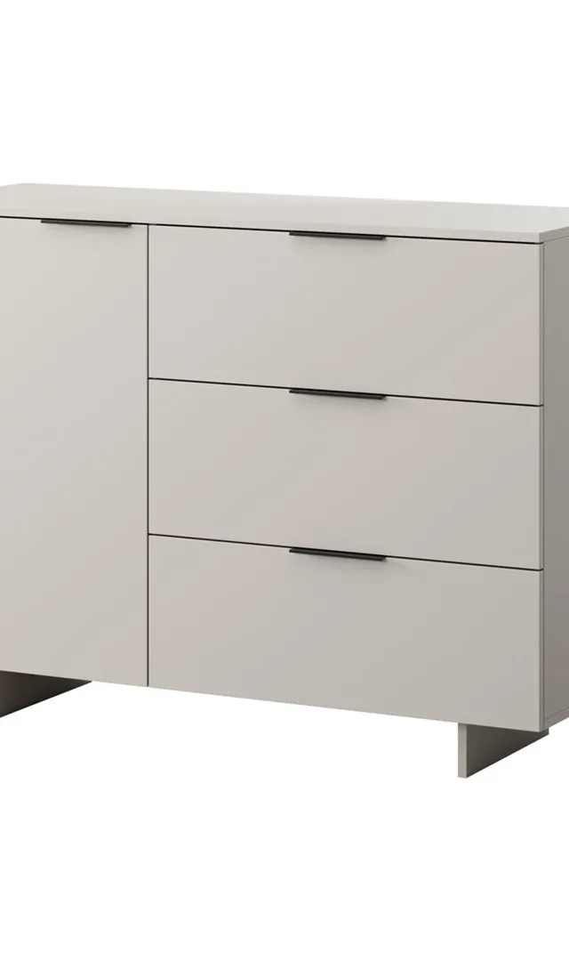 Cama 1D3S ALMA Chest Of Drawers 120x41.5xH90 Cashmere