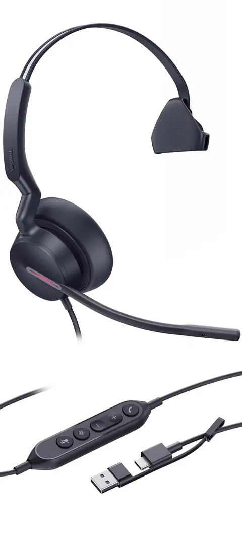 Yealink Headset UH46 Mono USB-C/A