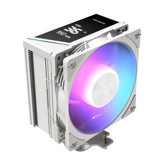 MODECOM Volcano 0C T202 LCD ARGB Processor Air Cooler 12 Cm White