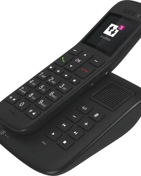 Telekom Sinus A32 Grotastenschnurlostelefon Mit Anrufbeantworter Ebenholz