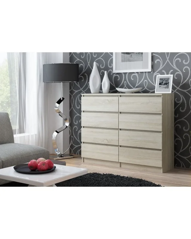 Topeshop M8 120 SONOMA Chest Of Drawers