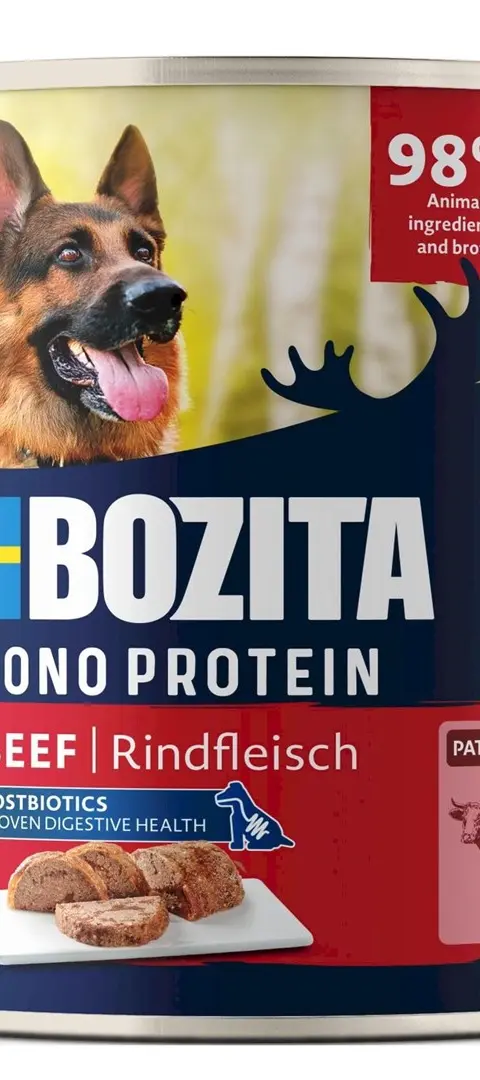 BOZITA Monoprotein Pate Beef - Wet Dog Food - 800g