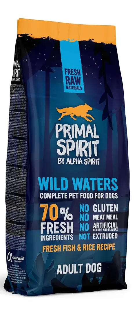 PRIMAL SPIRIT Wild Waters - Semi-Moist Dog Food - 12 Kg